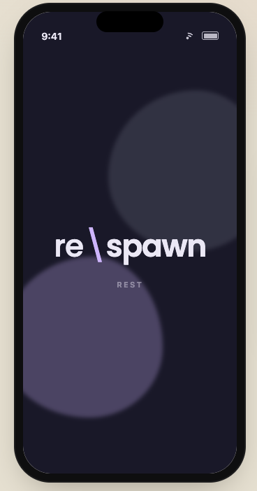 re spawn opening screen for rest